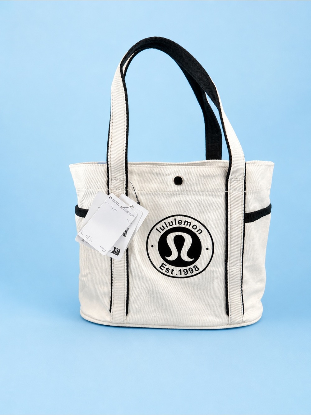 lululemon athletica Cream Tote with Black Trim